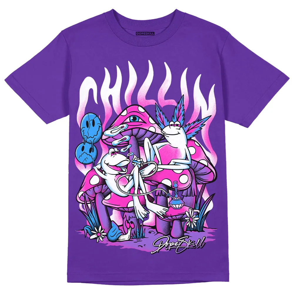 Dunk Purple Championship Court White DopeSkill Purple T-shirt Chillin Graphic sold by DopeSkill