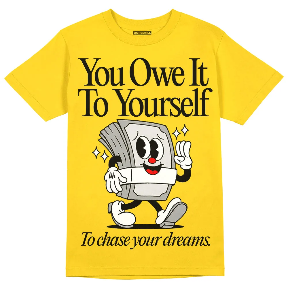 Black Tour Yellow AJ 4 Thunder DopeSkill Unisex T-Shirt Owe It To Yourself Graphic sold by DopeSkill product image thumbnail 3