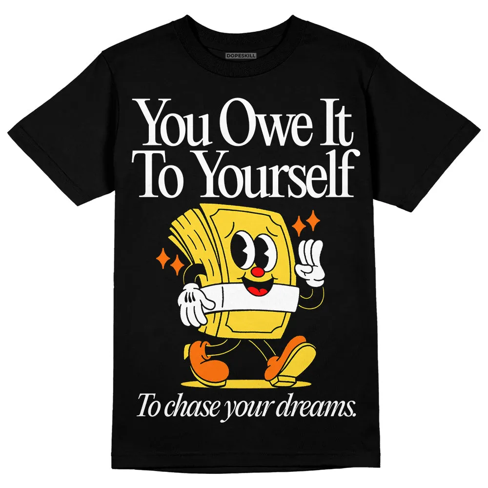 Black Tour Yellow AJ 4 Thunder DopeSkill Unisex T-Shirt Owe It To Yourself Graphic sold by DopeSkill