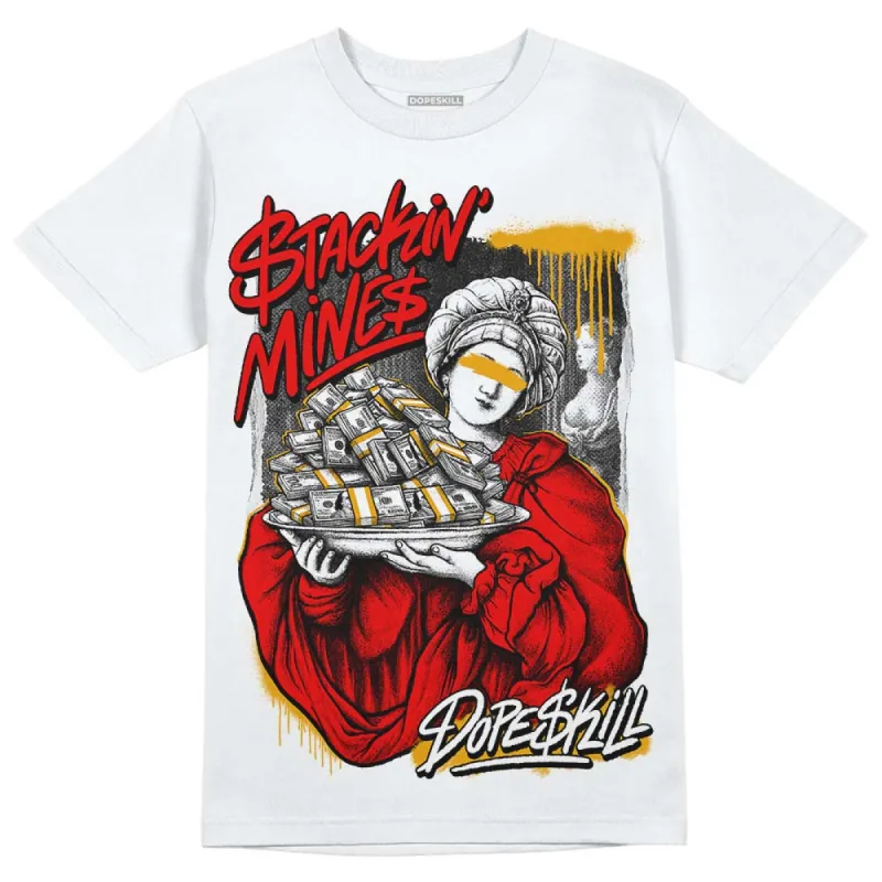 Cherry 12s DopeSkill T-Shirt Stackin Mines Graphic sold by DopeSkill