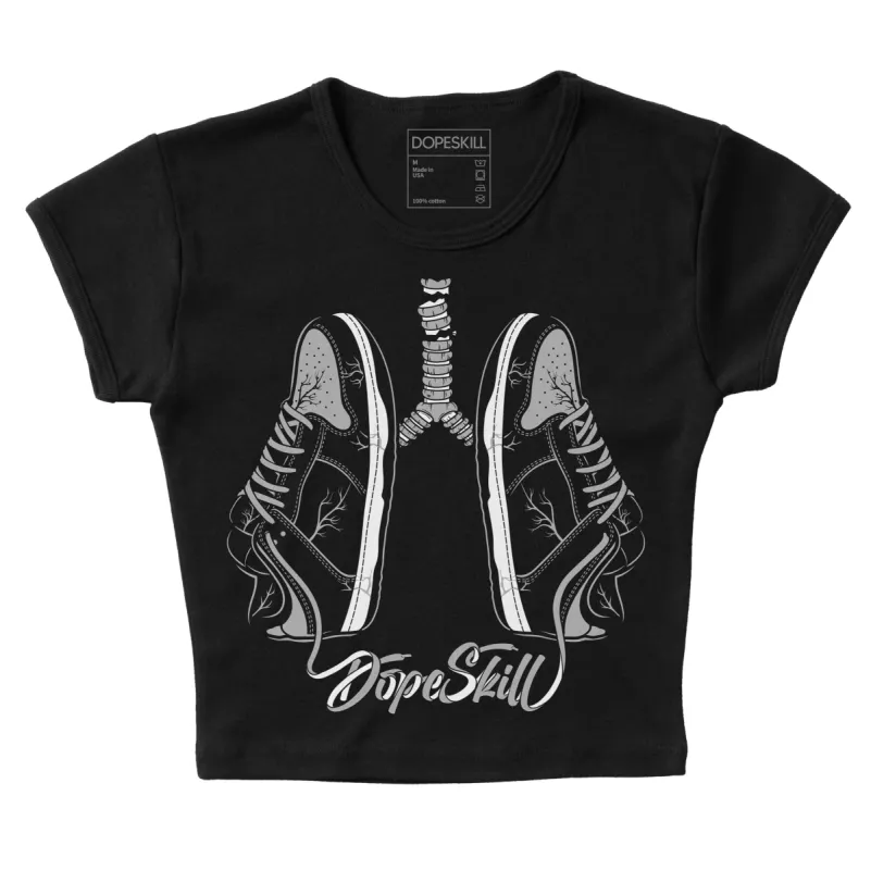 Shadow 1s DopeSkill Women's Crop Top Breathe Graphic sold by DopeSkill