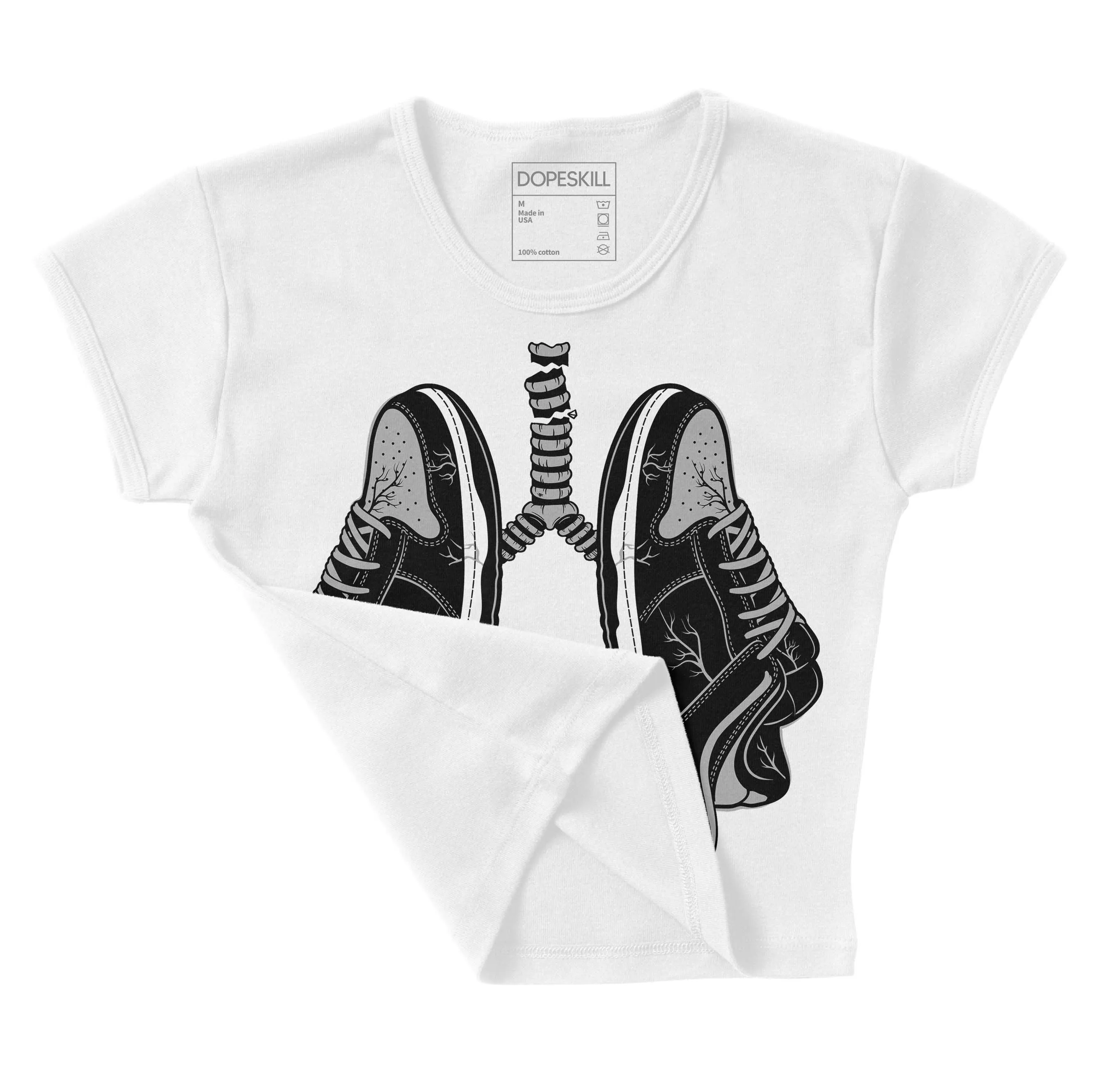 Shadow 1s DopeSkill Women's Crop Top Breathe Graphic sold by DopeSkill product image thumbnail 4