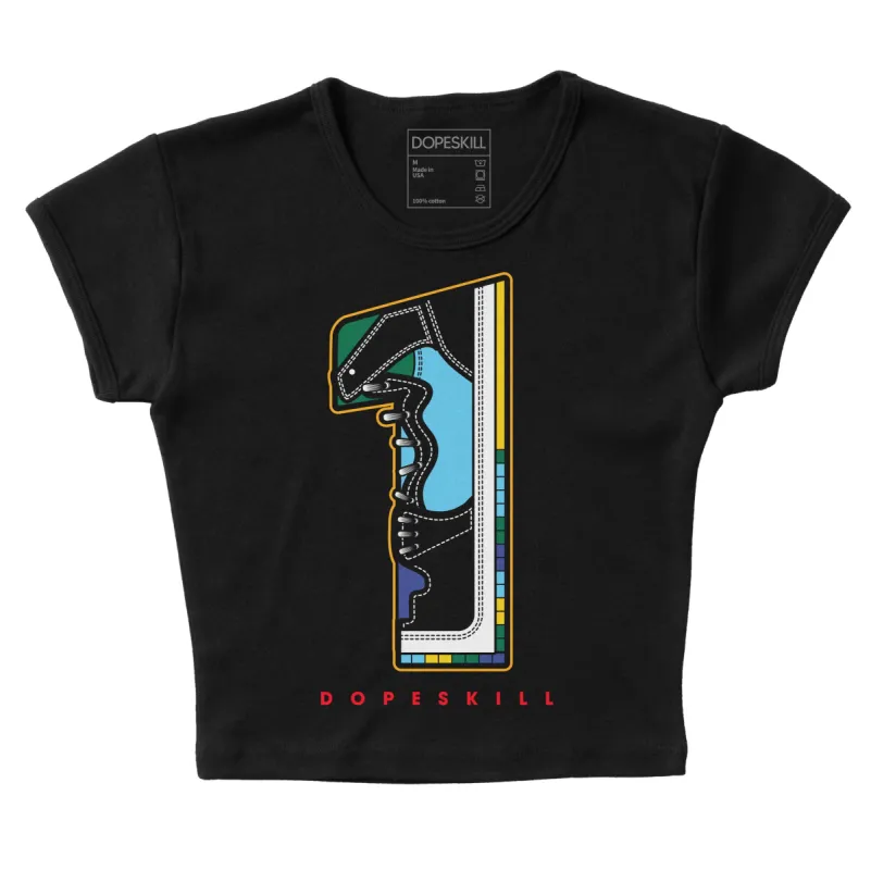 GS 'Six Championships' 1s DopeSkill Women's Crop Top No.1 Graphic sold by DopeSkill