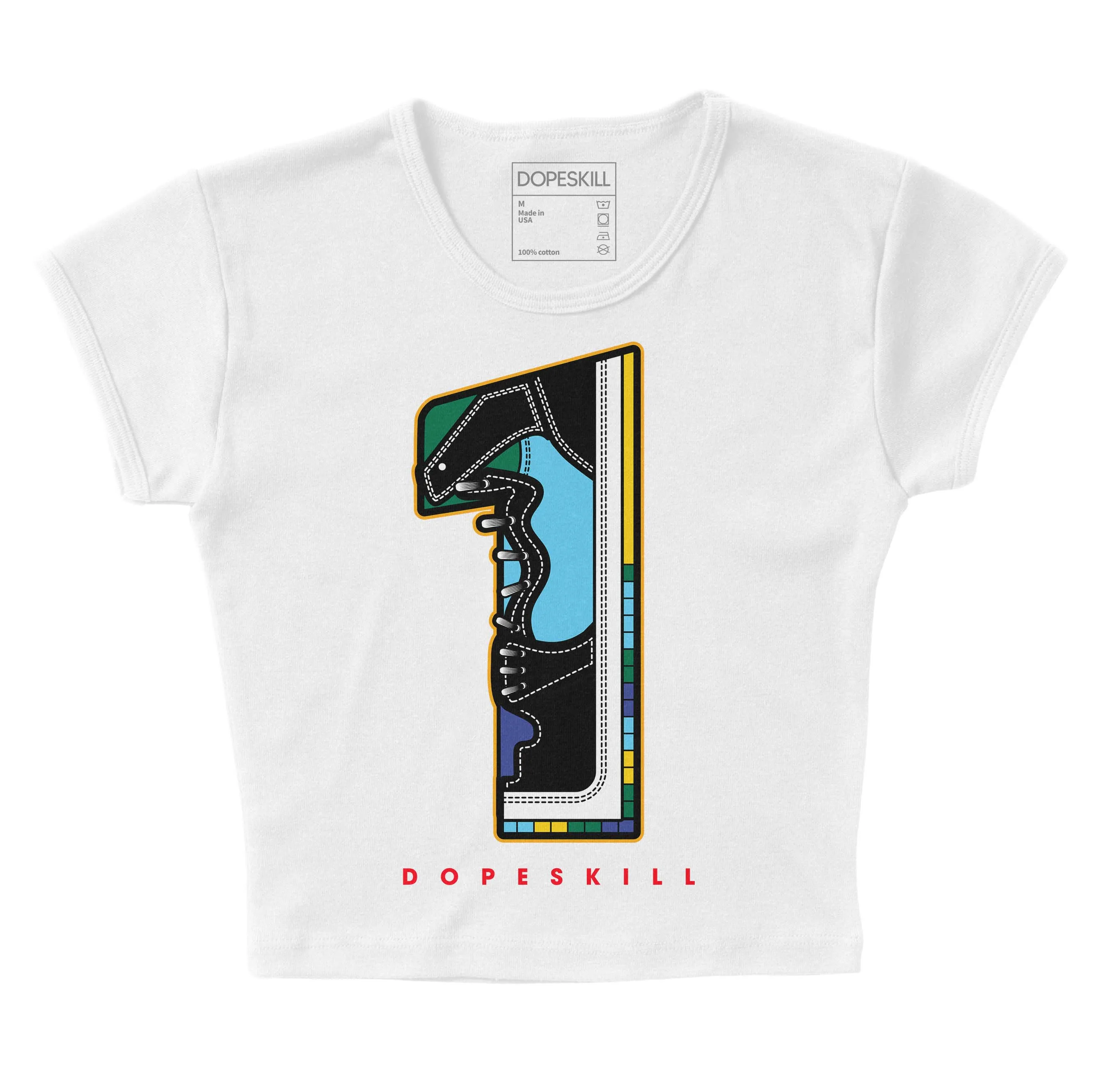 GS 'Six Championships' 1s DopeSkill Women's Crop Top No.1 Graphic sold by DopeSkill product image thumbnail 2