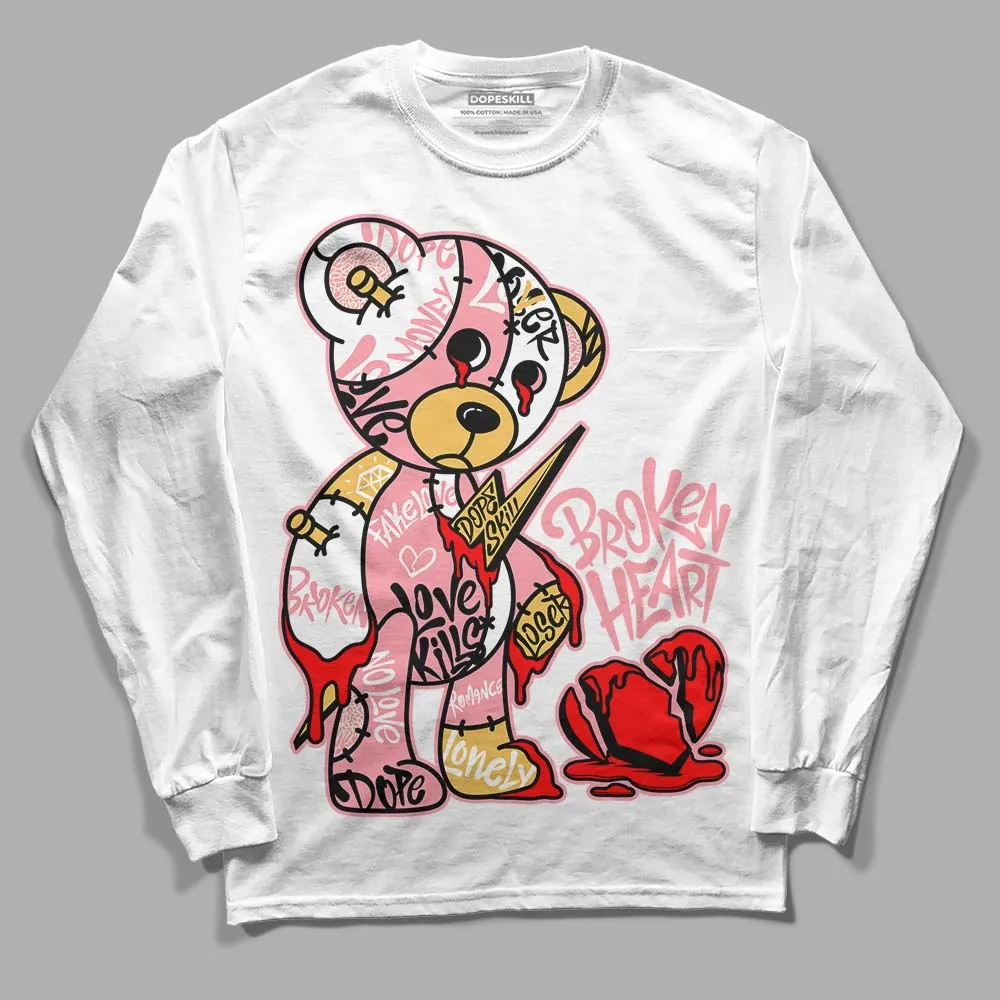 Red Stardust 3s DopeSkill Long Sleeve T-Shirt Broken Heart Graphic sold by DopeSkill
