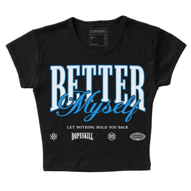 Reverse Oreo 6s DopeSkill Women's Crop Top Better Myself Graphic sold by DopeSkill