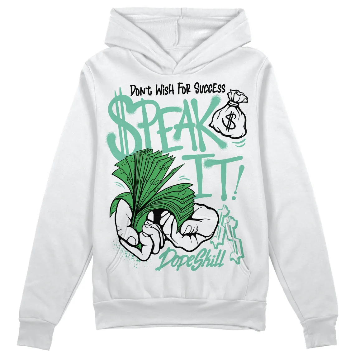 Green Glow 1s DopeSkill Hoodie Sweatshirt Speak It Graphic sold by DopeSkill product image thumbnail 2
