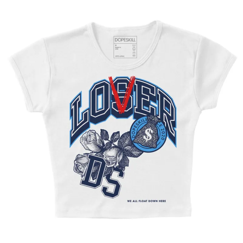 AJ Spizike White Obsidian DopeSkill Women's Crop Top Loser Lover Graphic sold by DopeSkill