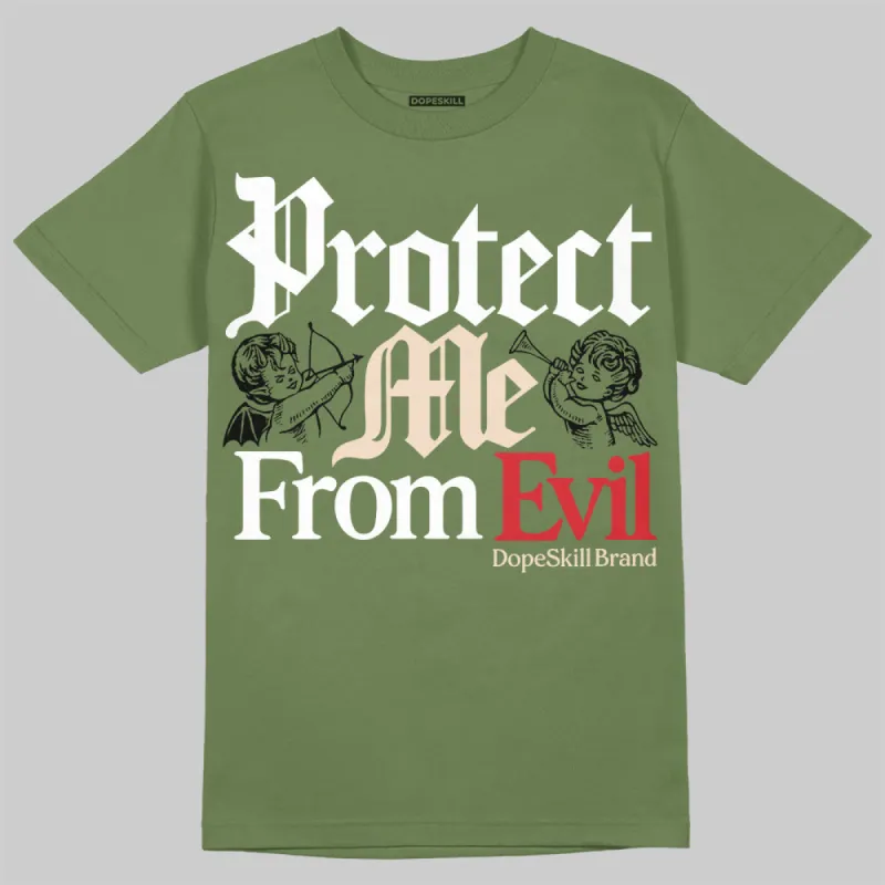 Medium Olive 1s DopeSkill Olive T-shirt Protect Me From Evil Graphic sold by DopeSkill