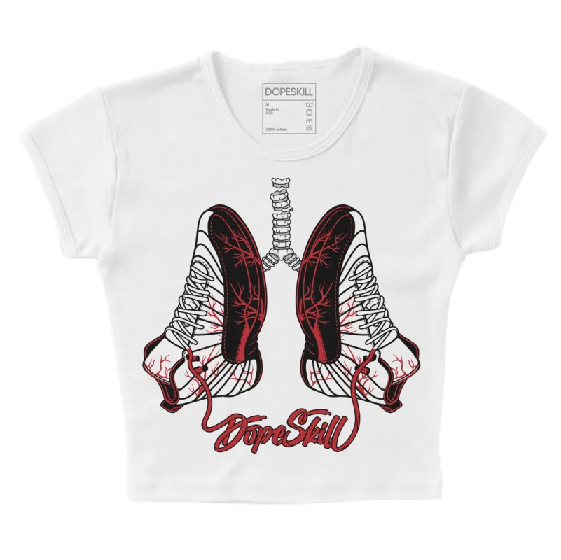 Red Taxi 12s DopeSkill Women's Crop Top Breathe Graphic sold by DopeSkill