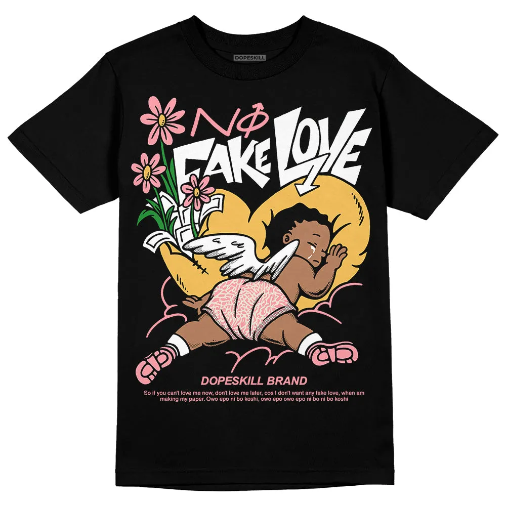 Red Stardust 3s DopeSkill T-Shirt No Fake Love Graphic sold by DopeSkill product image thumbnail 2