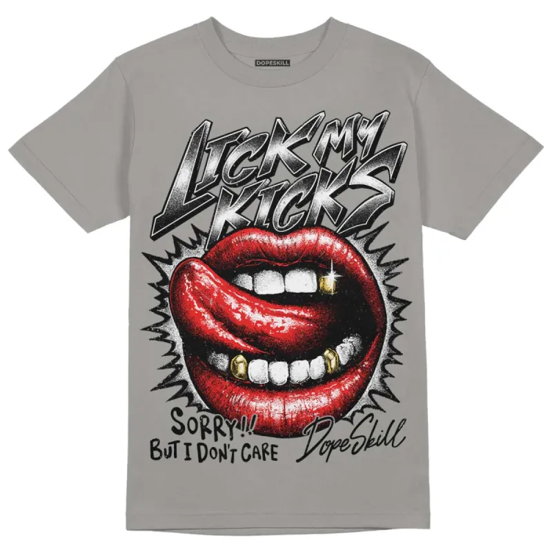 Grey Collection DopeSkill Grey T-shirt Lick My Kicks Graphic sold by DopeSkill