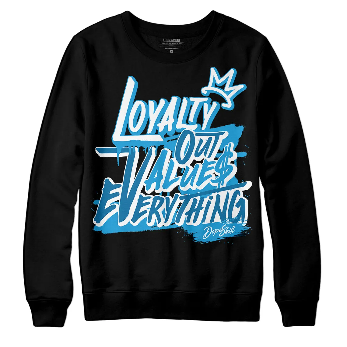 Military Blue 4s DopeSkill Sweatshirt LOVE Graphic sold by DopeSkill product image thumbnail 2