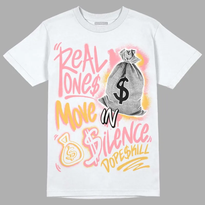 Red Stardust 3s DopeSkill T-Shirt Real Ones Move In Silence Graphic sold by DopeSkill