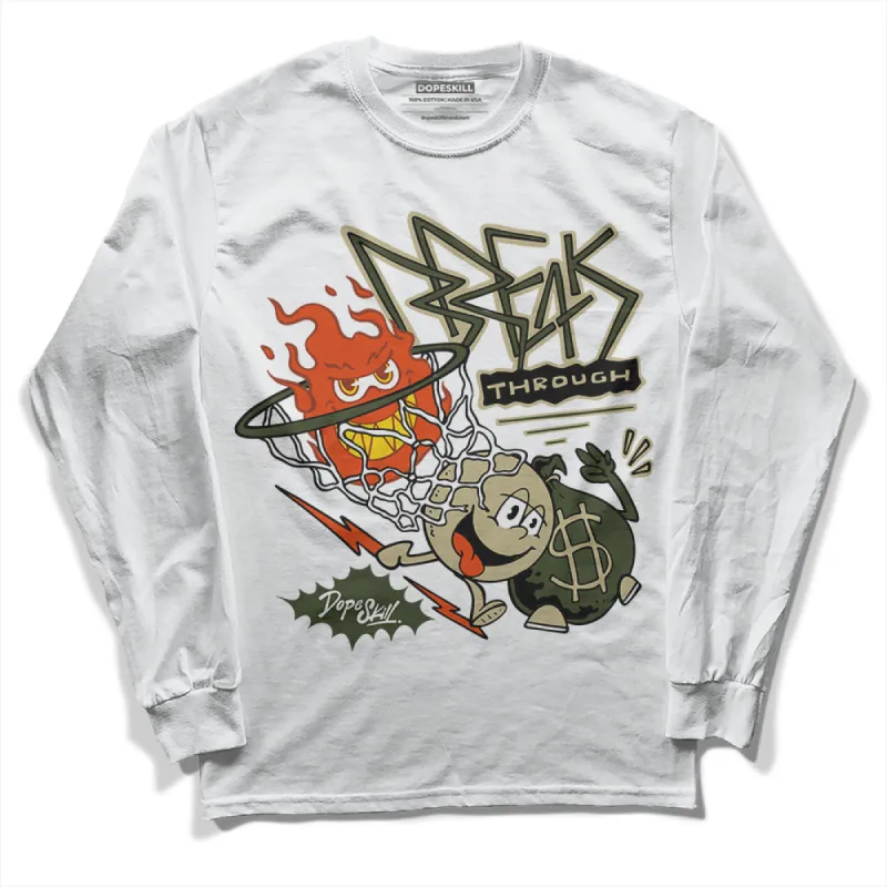 Olive Collection DopeSkill Long Sleeve T-Shirt Break Through Graphic sold by DopeSkill