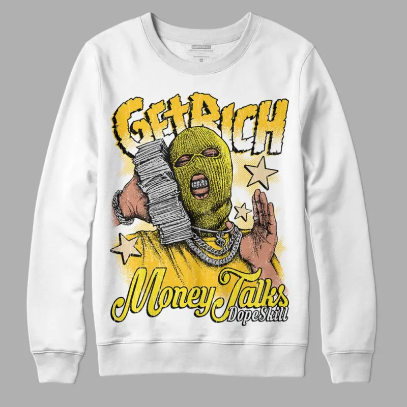 Vivid Sulfur 4s DopeSkill Sweatshirt Get Rich Graphic sold by DopeSkill