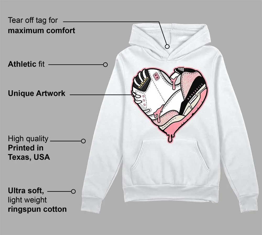 Red Stardust 3s DopeSkill Hoodie Sweatshirt Heart Jordan 3 Graphic sold by DopeSkill product image thumbnail 3