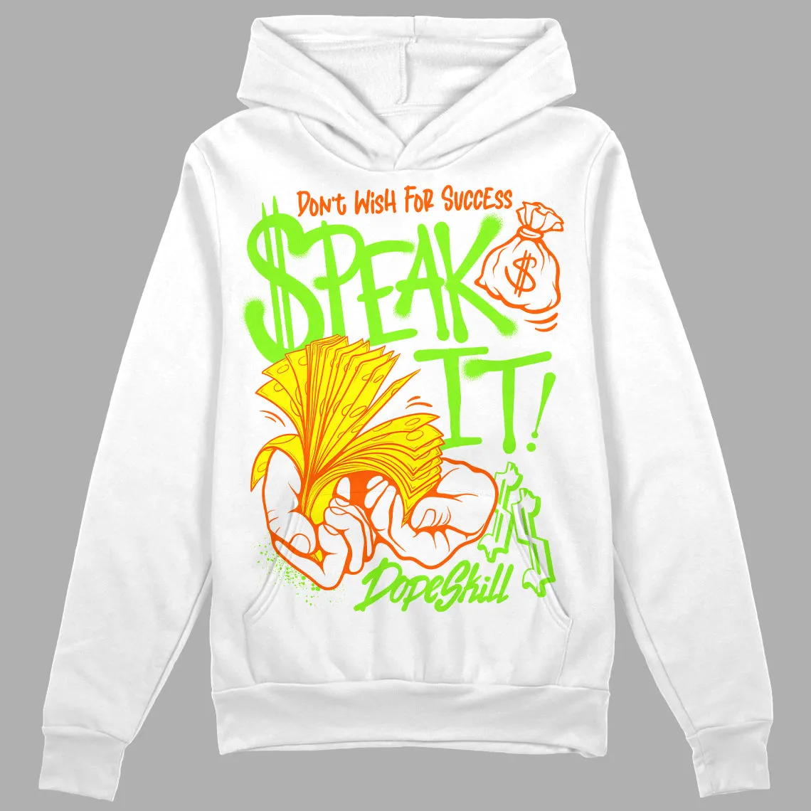 Neon Green Collection DopeSkill Hoodie Sweatshirt Speak It Graphic sold by DopeSkill product image thumbnail 2