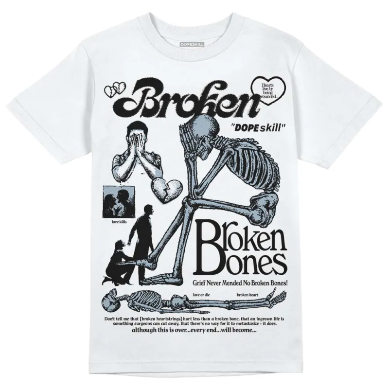Blue Grey 13s DopeSkill T-Shirt Broken Bones Graphic sold by DopeSkill