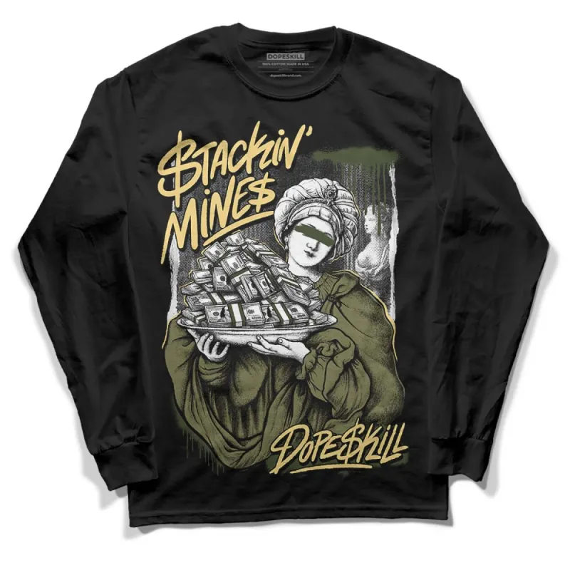 Craft Olive 4s DopeSkill Long Sleeve T-Shirt Stackin Mines Graphic sold by DopeSkill