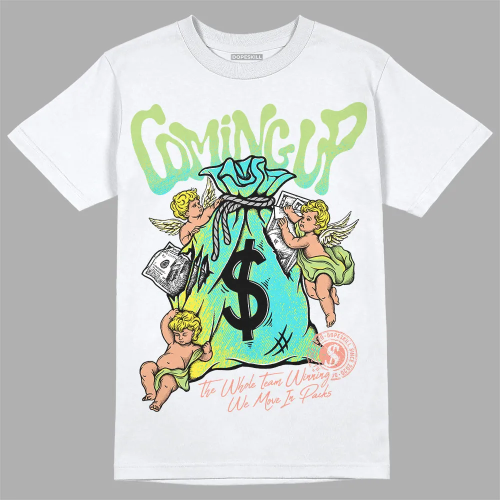 Cyan Burst 9060 DopeSkill T-Shirt Money Bag Coming Up Graphic sold by DopeSkill product image thumbnail 2