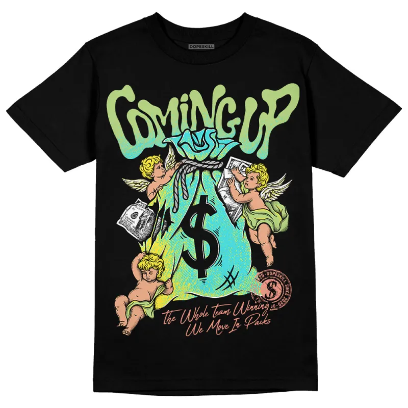 Cyan Burst 9060 DopeSkill T-Shirt Money Bag Coming Up Graphic sold by DopeSkill