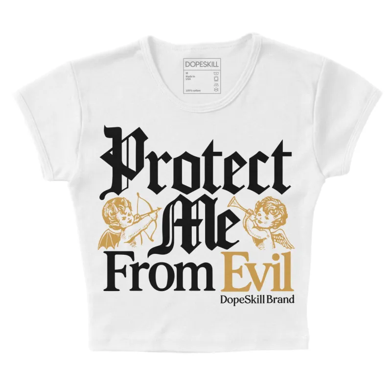 Gratitude 11s DopeSkill Women's Crop Top Protect Me From Evil Graphic sold by DopeSkill