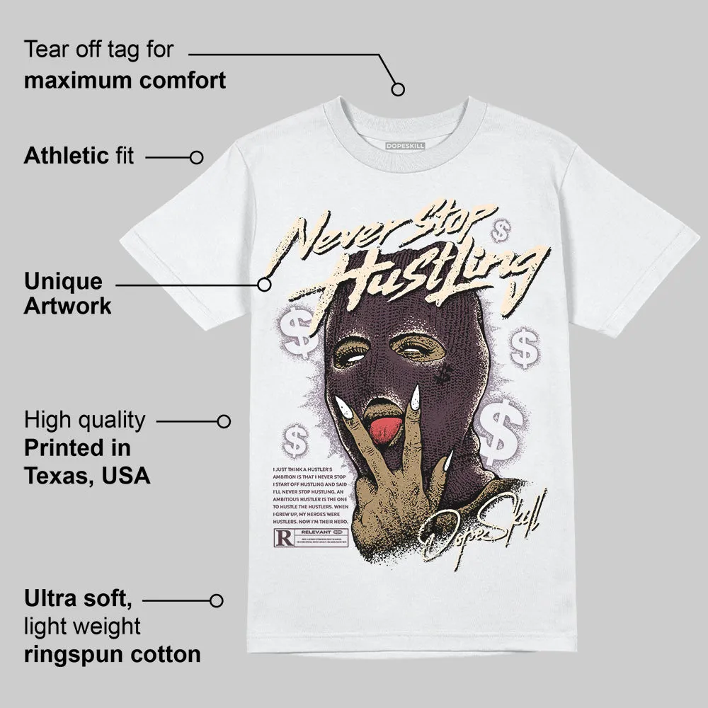 Burgundy Crush 3s DopeSkill T-Shirt Never Stop Hustling Graphic sold by DopeSkill product image thumbnail 3