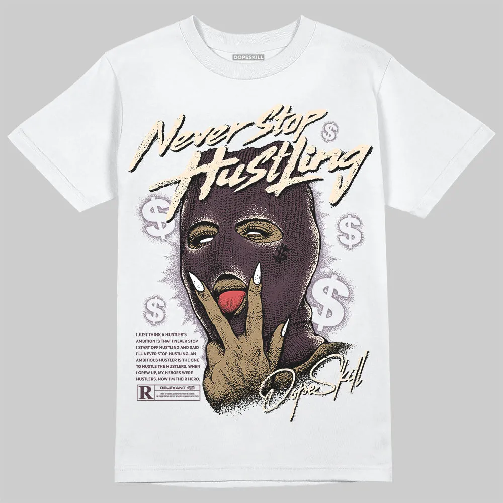 Burgundy Crush 3s DopeSkill T-Shirt Never Stop Hustling Graphic sold by DopeSkill
