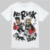 White Thunder 4s DopeSkill T-Shirt No Risk No Story Graphic sold by DopeSkill