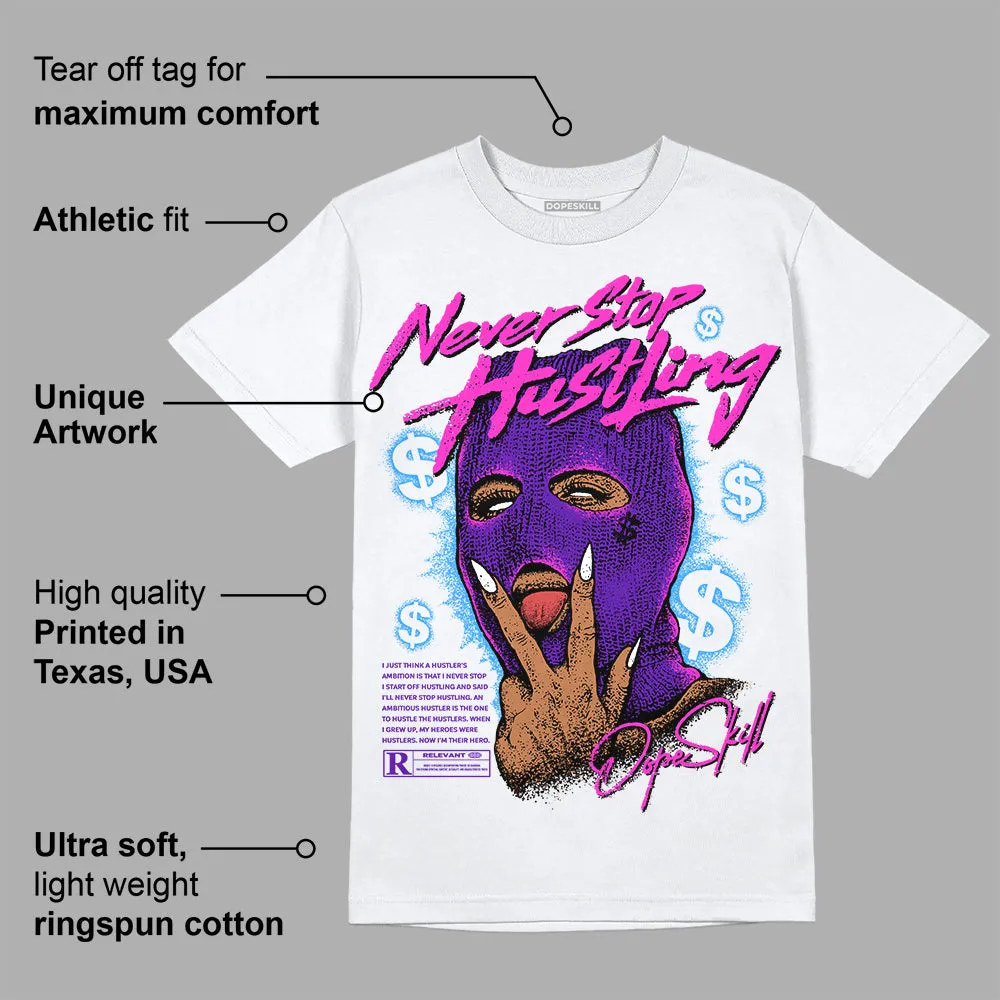 Dunk Purple Championship Court White DopeSkill T-Shirt Never Stop Hustling Graphic sold by DopeSkill product image thumbnail 3