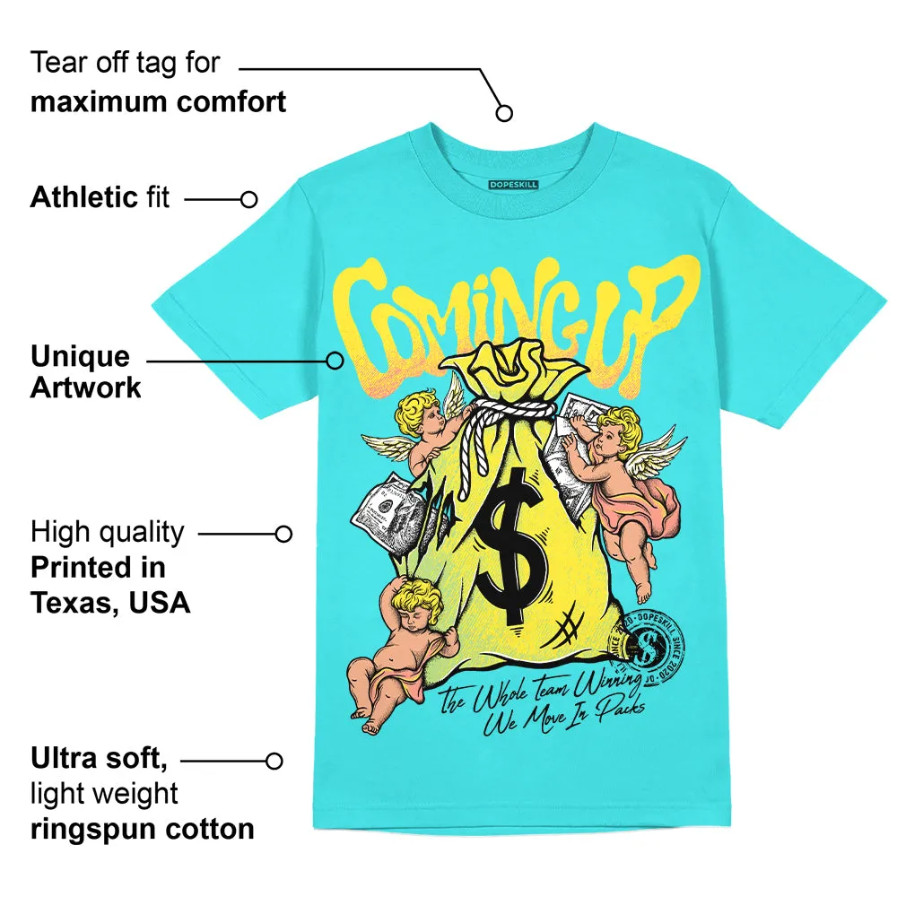 Cyan Burst 9060 DopeSkill Virtual Blue T-Shirt Money Bag Coming Up Graphic sold by DopeSkill product image thumbnail 2