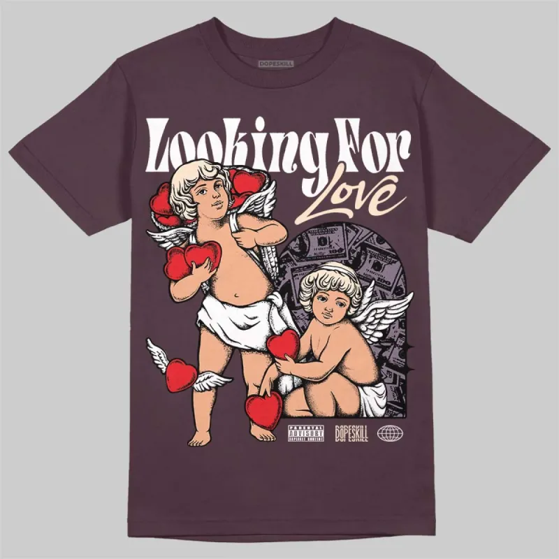 Burgundy Crush 3s DopeSkill Maroon T-shirt Looking For Love Graphic sold by DopeSkill