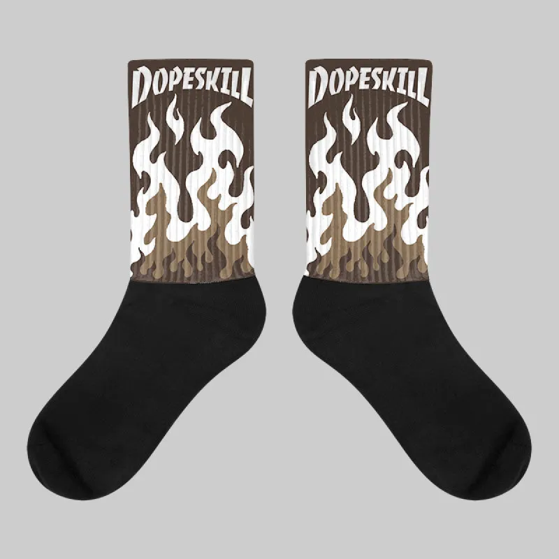 Mocha 1s DopeSkill Sublimated Socks FIRE Graphic sold by DopeSkill