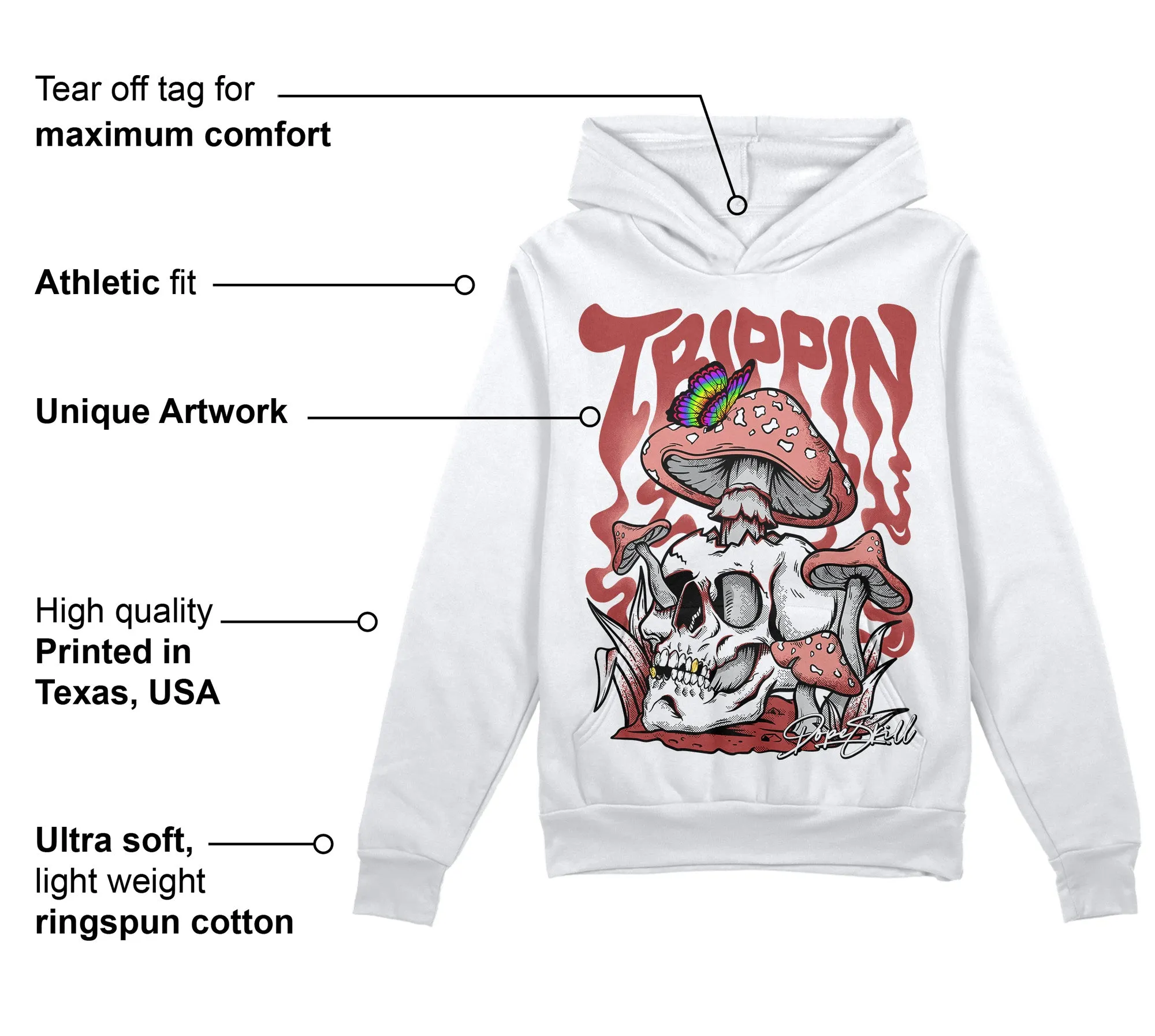 Dune Red 13s DopeSkill Hoodie Sweatshirt Trippin Graphic sold by DopeSkill product image thumbnail 3