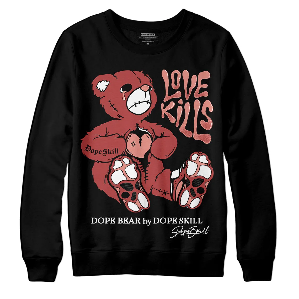 Dune Red 13s DopeSkill Sweatshirt Love Kills Graphic sold by DopeSkill product image thumbnail 2