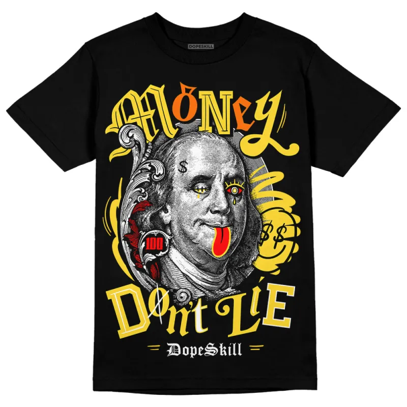 Black Tour Yellow AJ 4 Thunder DopeSkill Unisex T-Shirt Money Don't Lie Graphic sold by DopeSkill