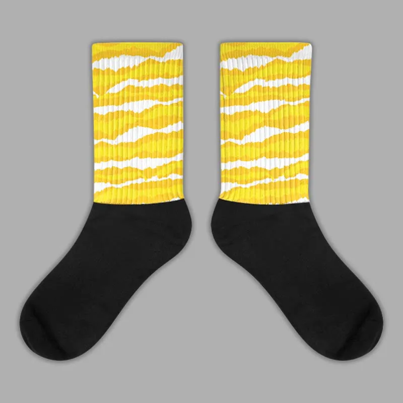 Vivid Sulfur 4s DopeSkill Sublimated Socks Abstract Tiger Graphic sold by DopeSkill