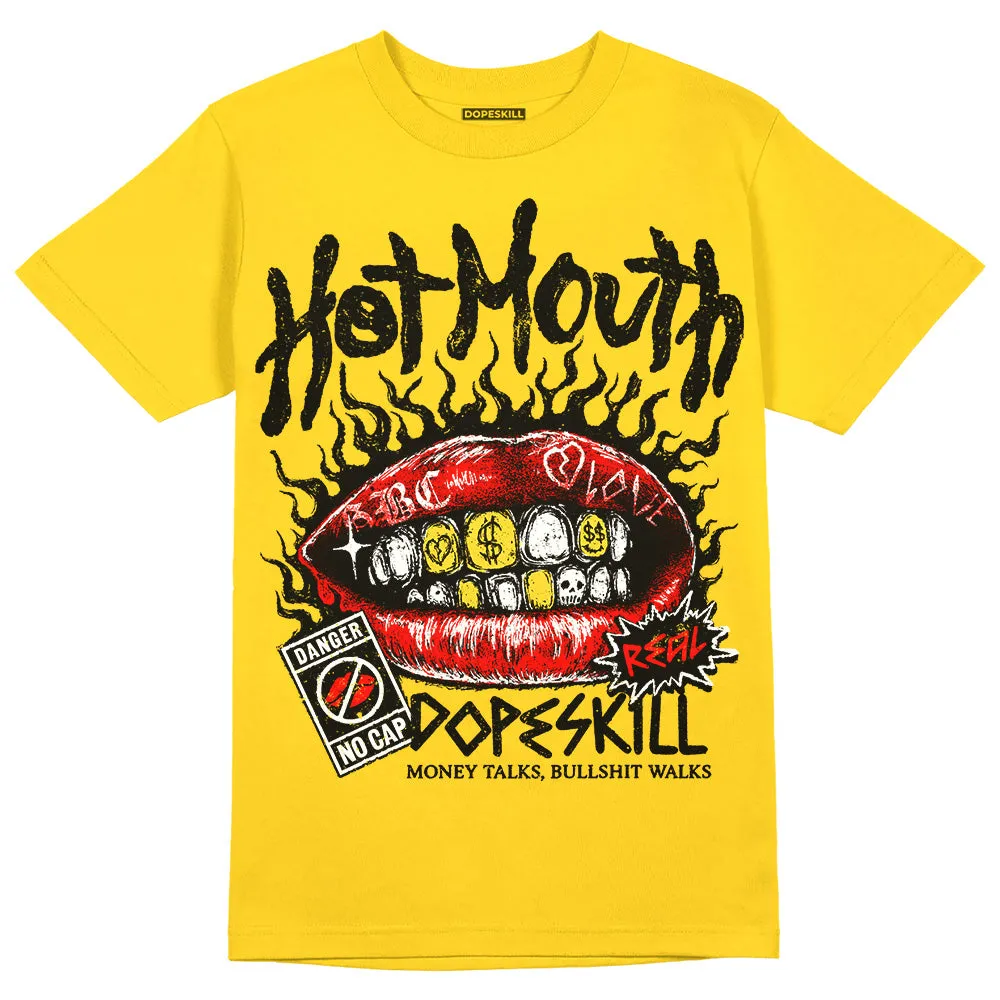 Black Tour Yellow AJ 4 Thunder DopeSkill Unisex T-Shirt Hot Mouth Graphic sold by DopeSkill product image thumbnail 3