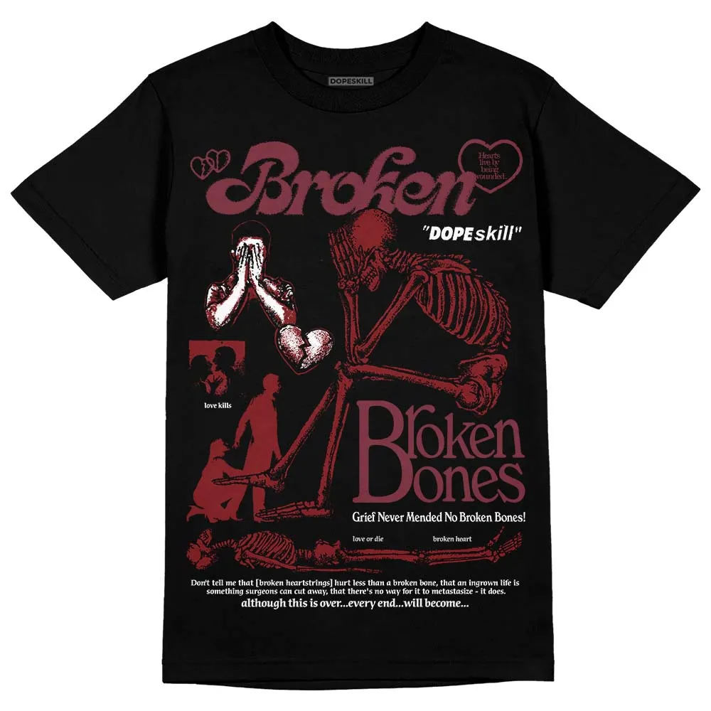 Team Red 1s DopeSkill T-Shirt Broken Bones Graphic sold by DopeSkill product image thumbnail 2
