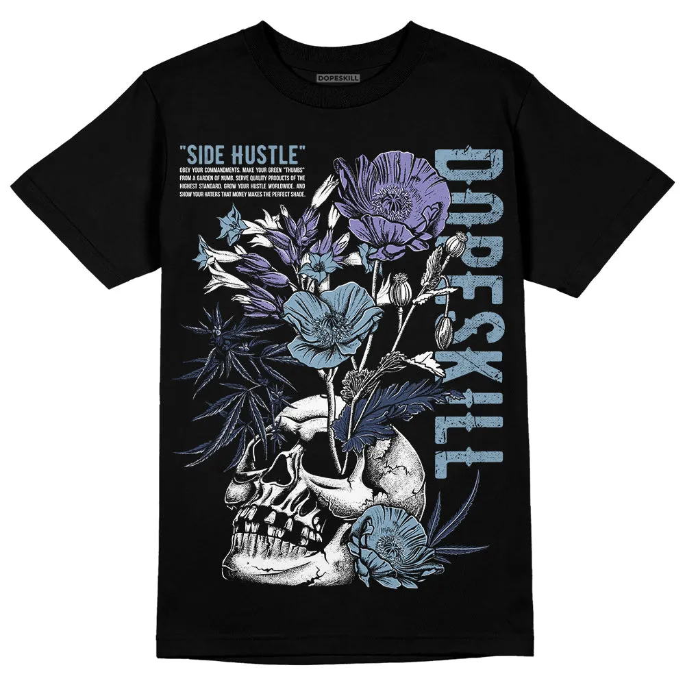 Diffused Blue Sail Grey White 1s DopeSkill T-Shirt Side Hustle Graphic sold by DopeSkill product image thumbnail 2