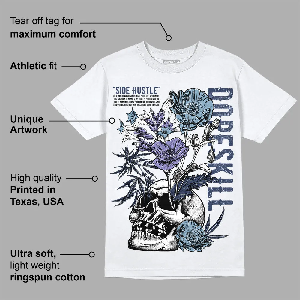 Diffused Blue Sail Grey White 1s DopeSkill T-Shirt Side Hustle Graphic sold by DopeSkill product image thumbnail 3