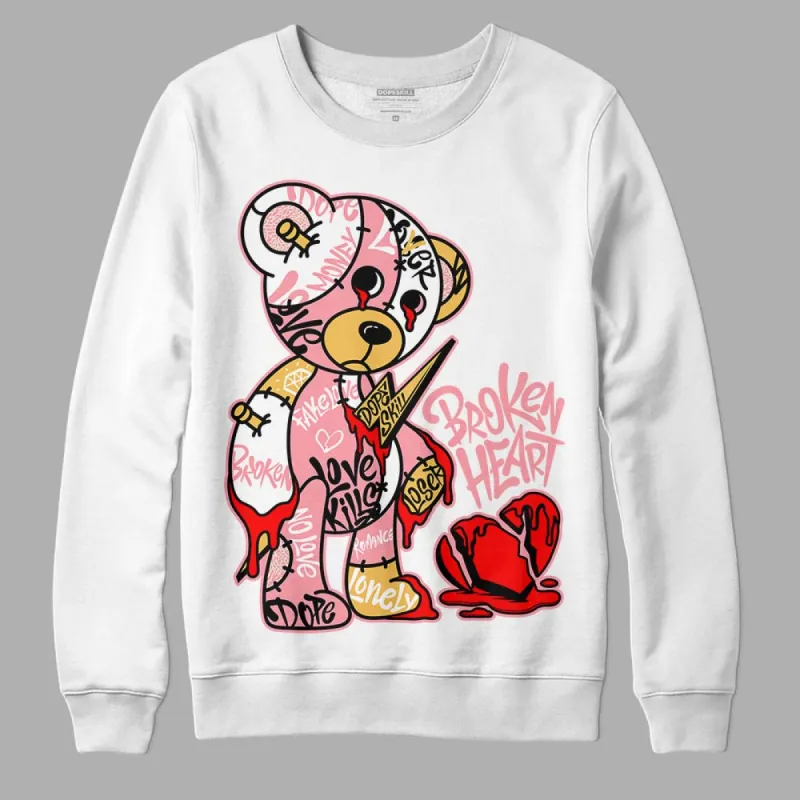 Red Stardust 3s DopeSkill Sweatshirt Broken Heart Graphic sold by DopeSkill