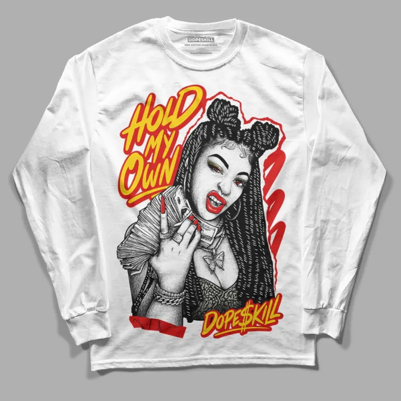 Fire Red 3s DopeSkill Long Sleeve T-Shirt New H.M.O Graphic sold by DopeSkill