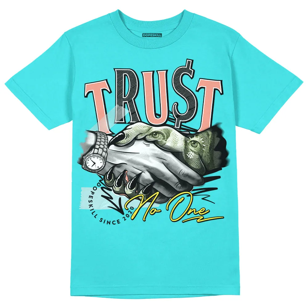 Cyan Burst 9060 DopeSkill Virtual Blue T-Shirt Trust No One Graphic sold by DopeSkill