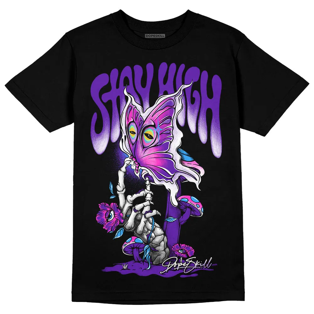Dunk Purple Championship Court White DopeSkill T-Shirt Stay High Graphic sold by DopeSkill product image thumbnail 2