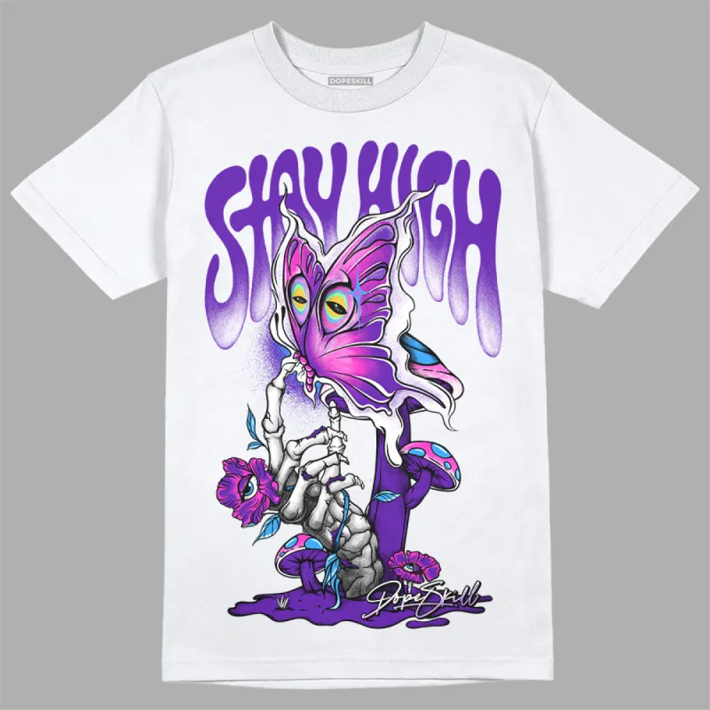 Dunk Purple Championship Court White DopeSkill T-Shirt Stay High Graphic sold by DopeSkill