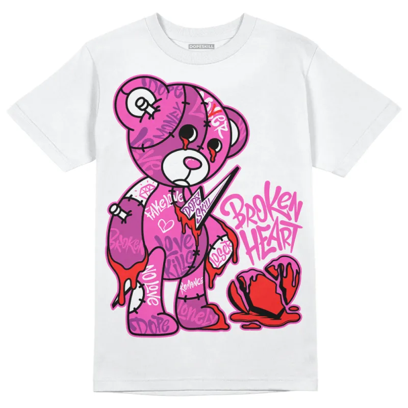 Hyper Violet 4s DopeSkill T-Shirt Broken Heart Graphic sold by DopeSkill