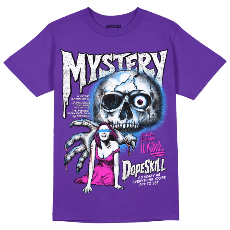 Dunk Purple Championship Court White DopeSkill Purple T-shirt Mystery Ghostly Grasp Graphic sold by DopeSkill