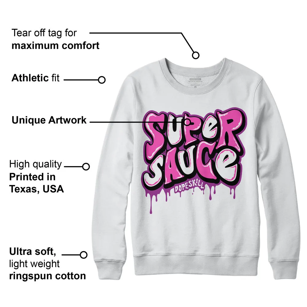 Hyper Violet 4s DopeSkill Sweatshirt Super Sauce Graphic sold by DopeSkill product image thumbnail 3